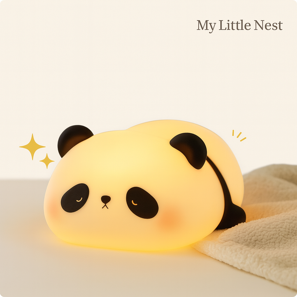 Veilleuse Bébé Panda - My Little Nest : Le Compagnon Idéal pour des Nuits Paisibles